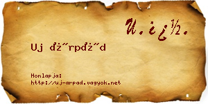 Uj Árpád névjegykártya